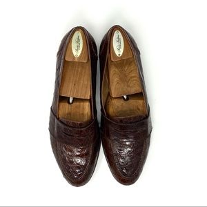 Polo Ralph Lauren Crocodile Skin Penny Loafers